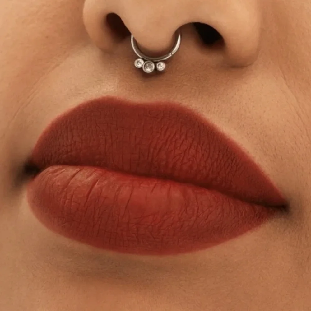 MAC LOCKED KISS 24HR LIPSTICK in VICIOUS (burnt orange) F/S .06 Oz.‎ NEW IN BOX!